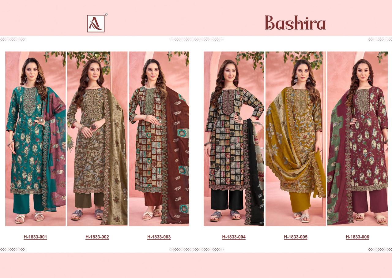 Alok Bashira catalog buy wholesale dress materials in surat