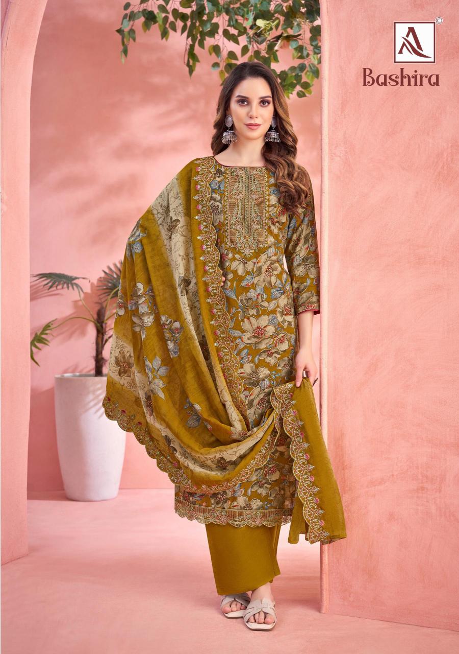 Alok Bashira catalog buy wholesale dress materials in surat