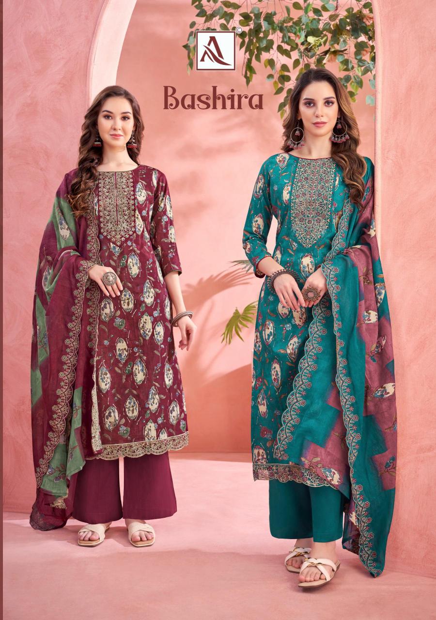 Alok Bashira catalog buy wholesale dress materials in surat