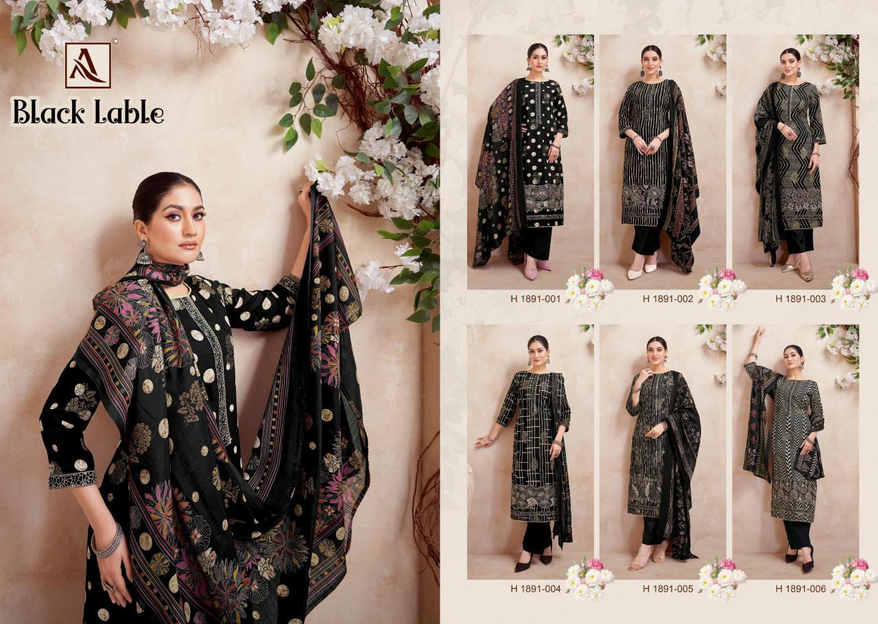 Alok Black Lable catalog dress materials manufacturers in surat