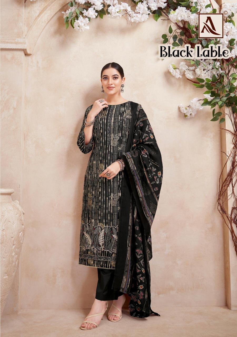 Alok Black Lable catalog dress materials manufacturers in surat