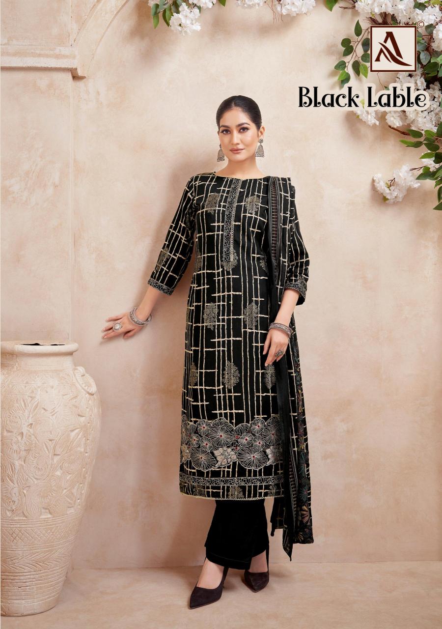 Alok Black Lable catalog dress materials manufacturers in surat