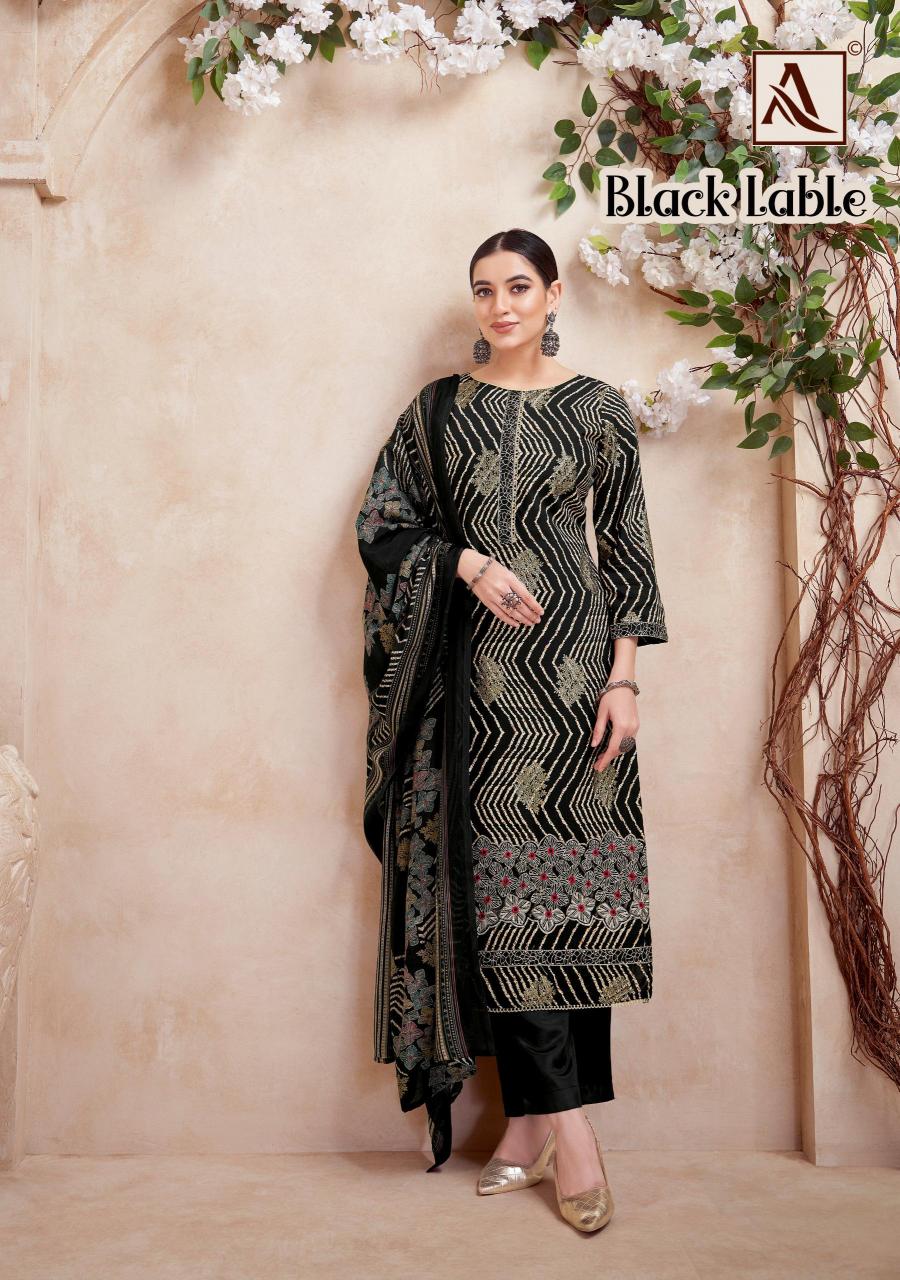 Alok Black Lable catalog dress materials manufacturers in surat