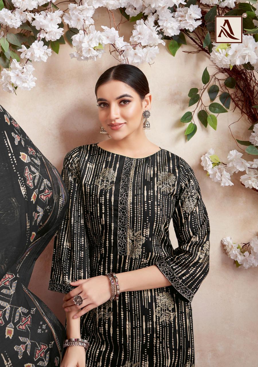 Alok Black Lable catalog dress materials manufacturers in surat