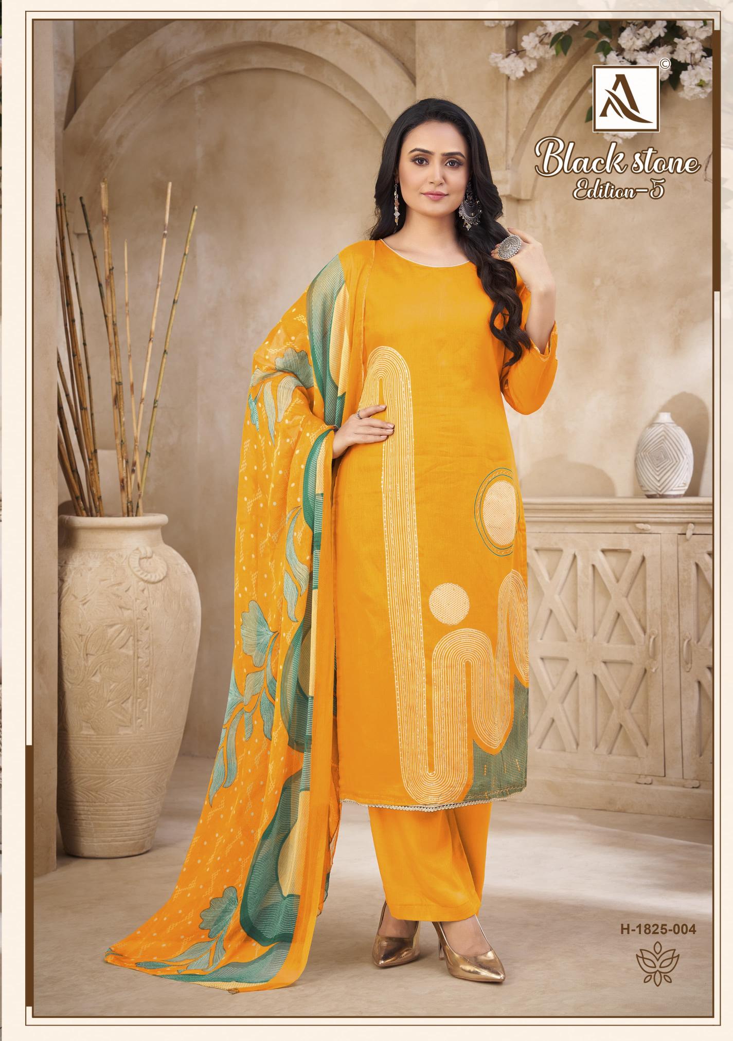 Alok Black Stone Vol 5 catalog dress material wholesale market