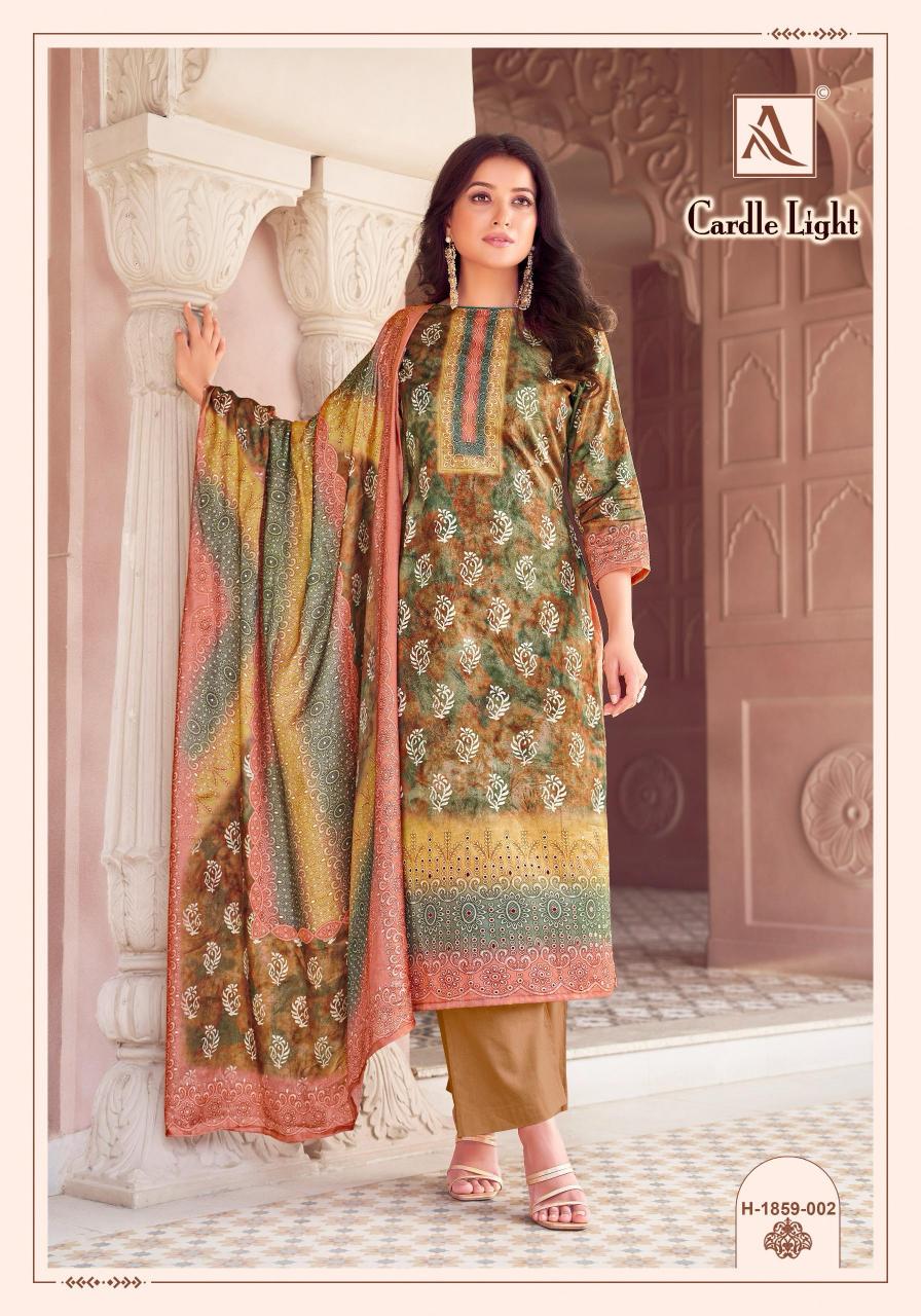 Alok Cardle Light catalog wholesale dress material surat online