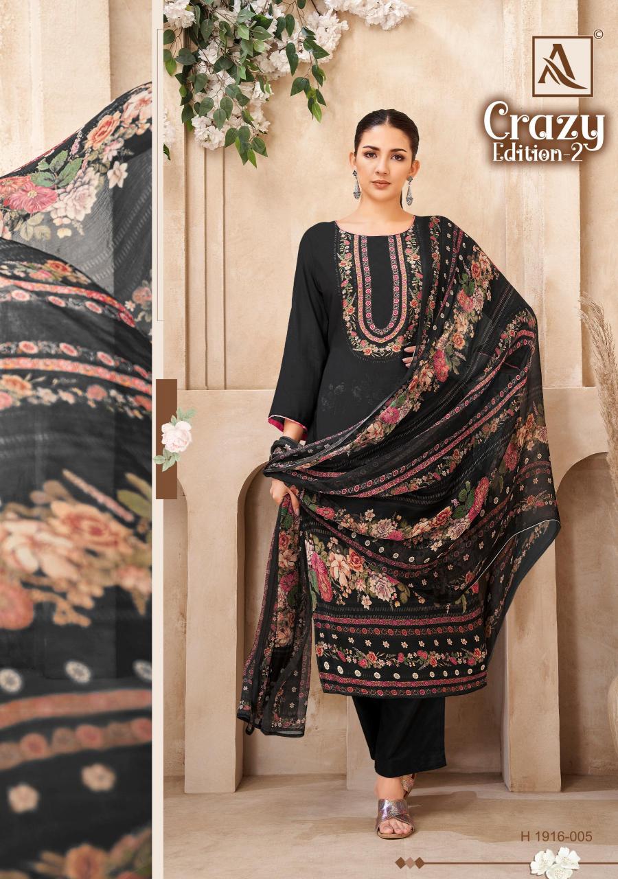 Alok Crazy catalog surat fabric dress material