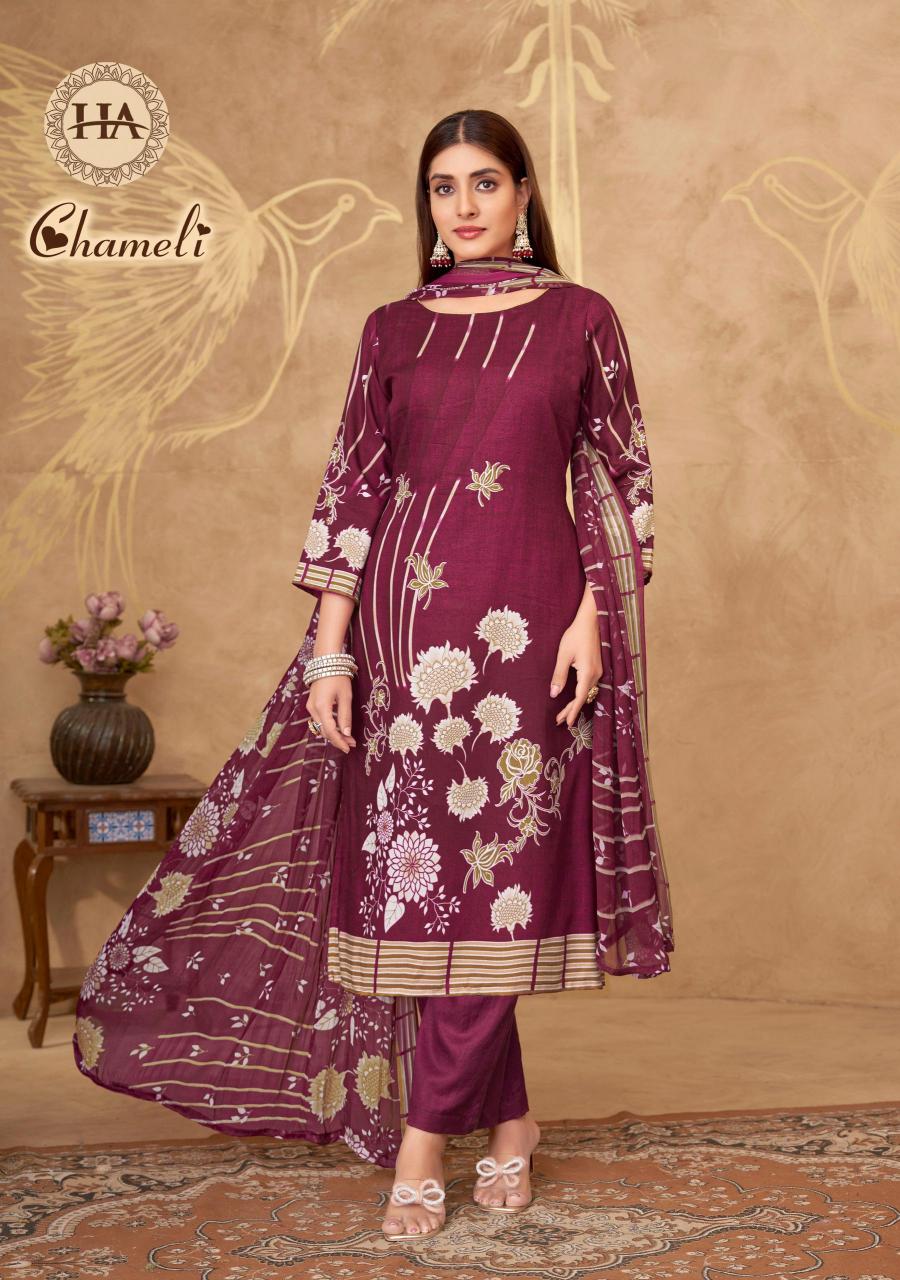 Alok Harshit Chameli catalog wholesale dress materials near me