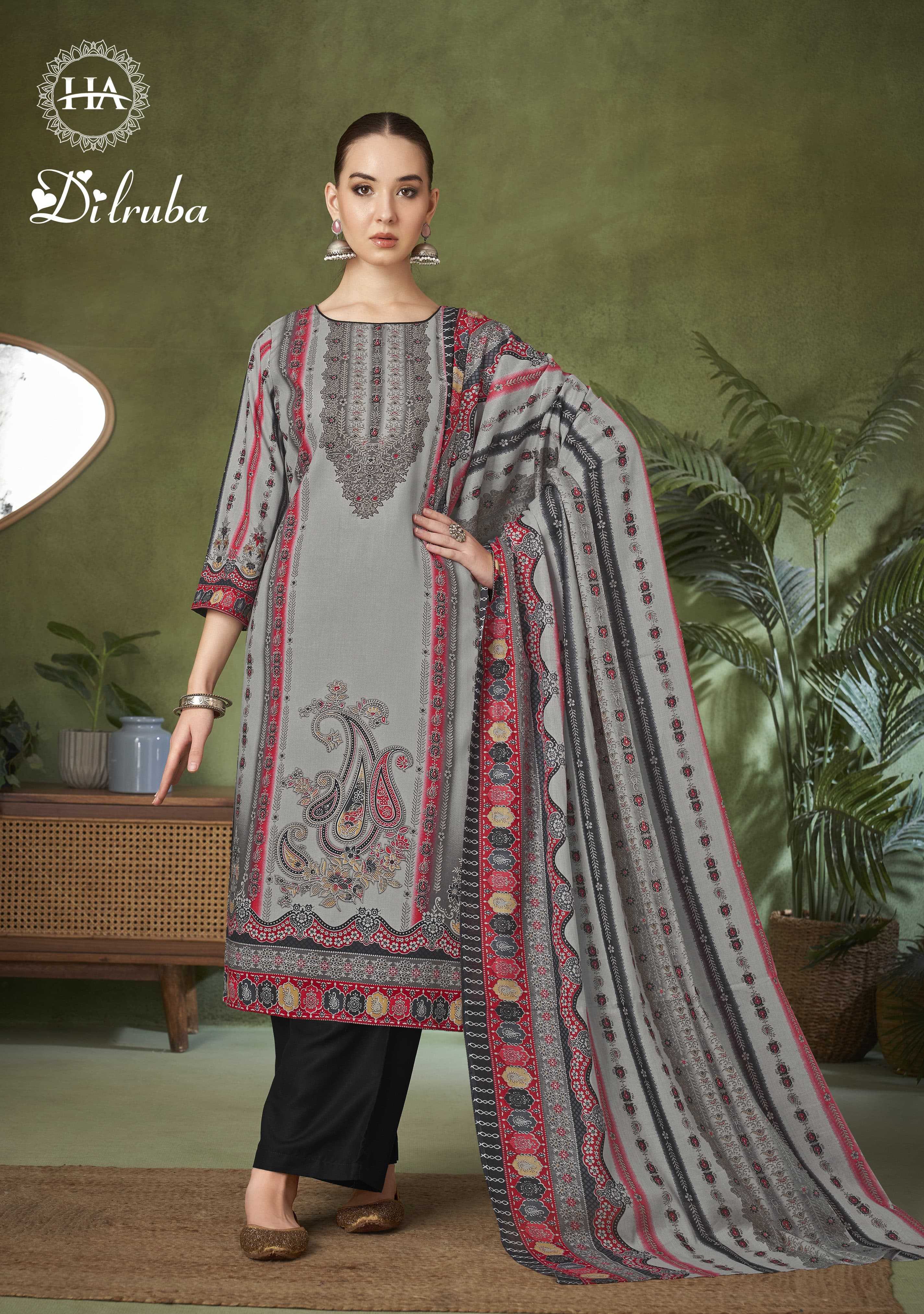 Alok Harshit Dilruba Catalog unstitched dress material surat