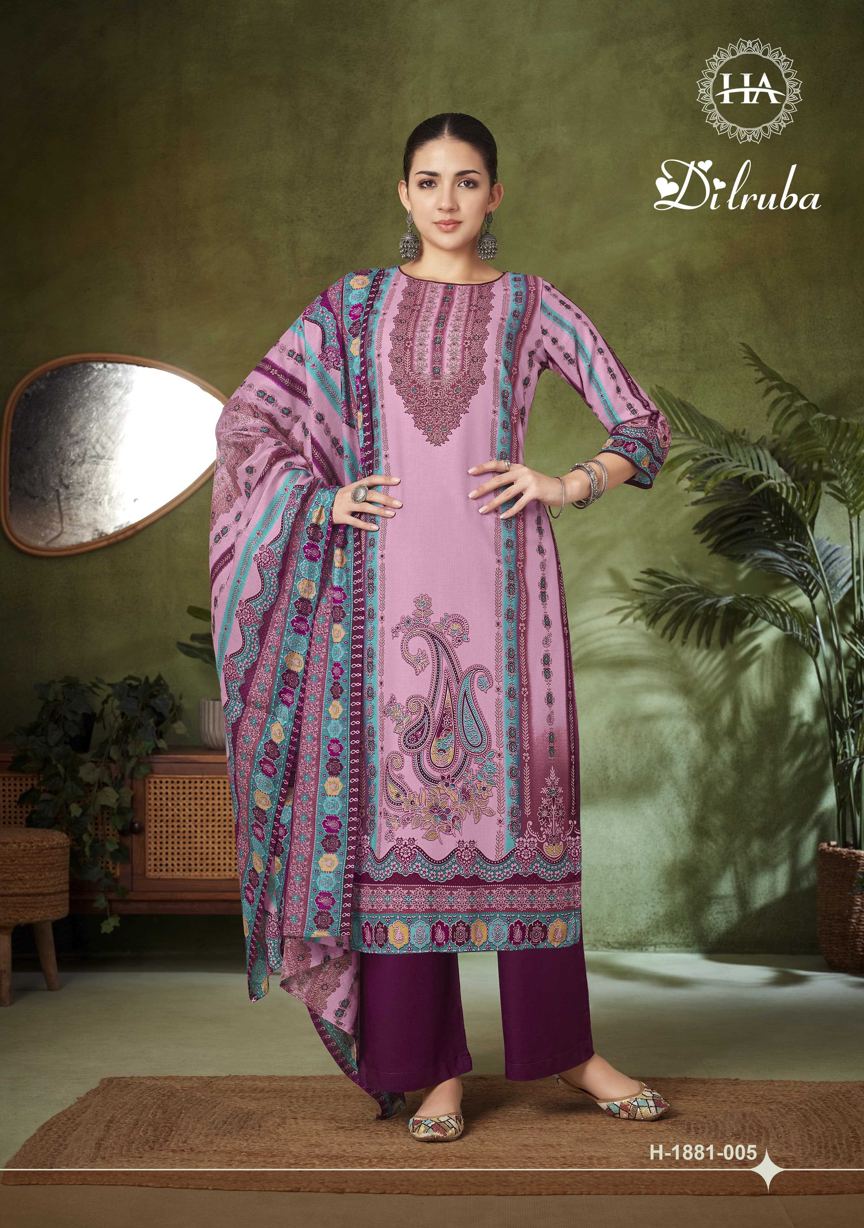 Alok Harshit Dilruba Catalog unstitched dress material surat