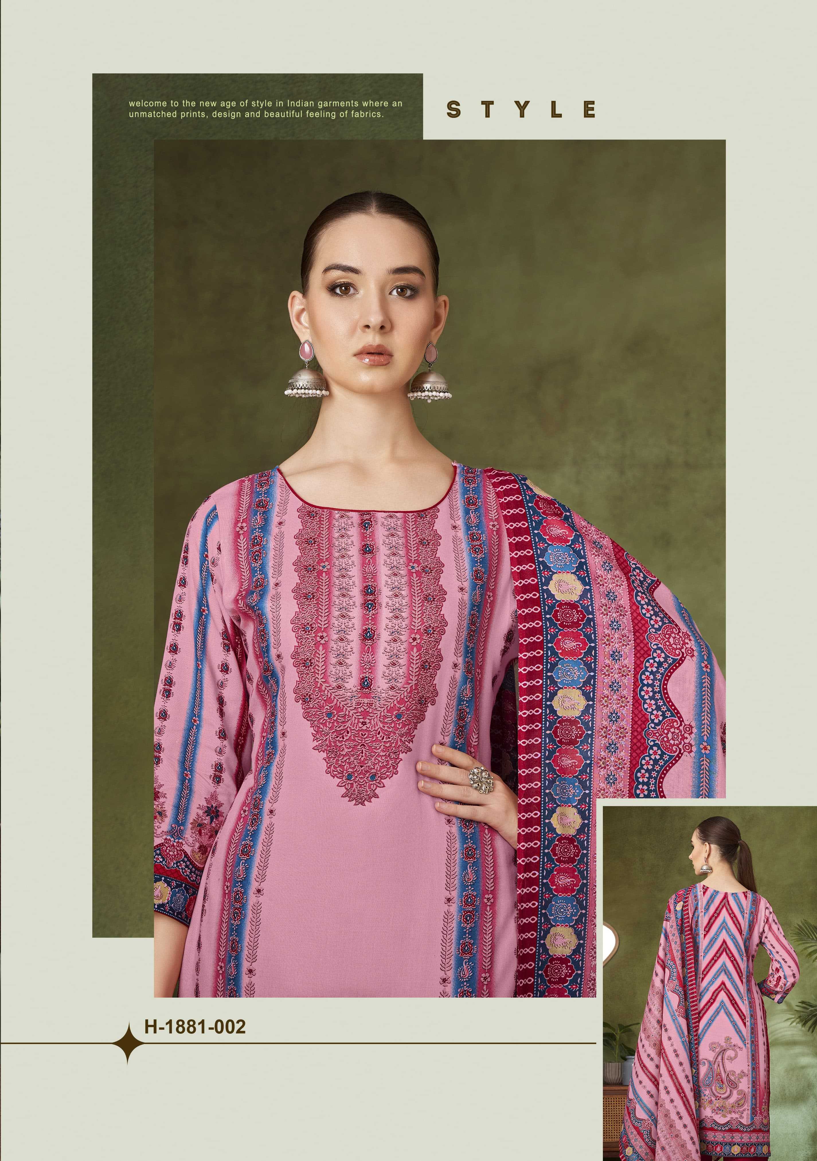 Alok Harshit Dilruba Catalog unstitched dress material surat