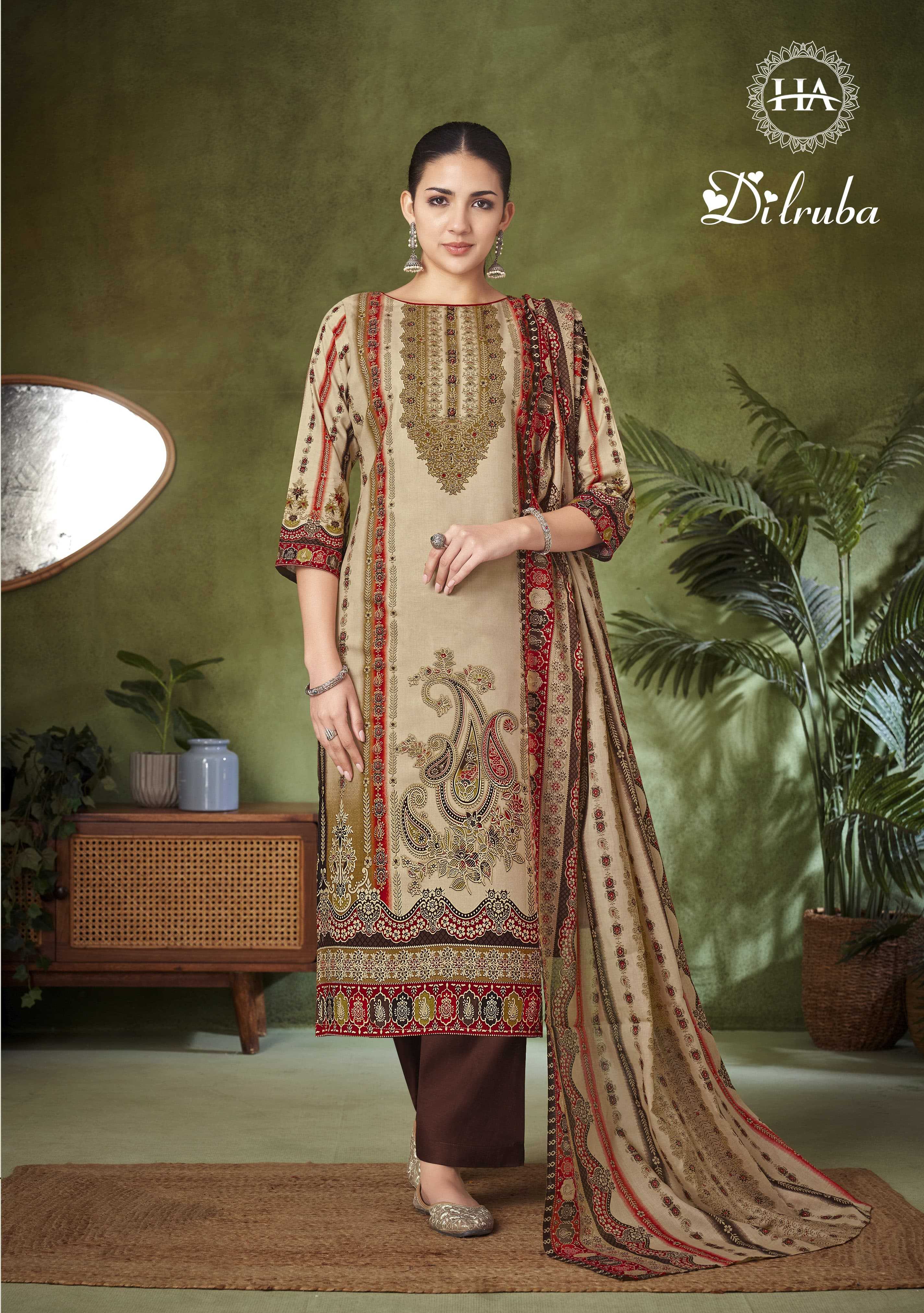 Alok Harshit Dilruba Catalog unstitched dress material surat