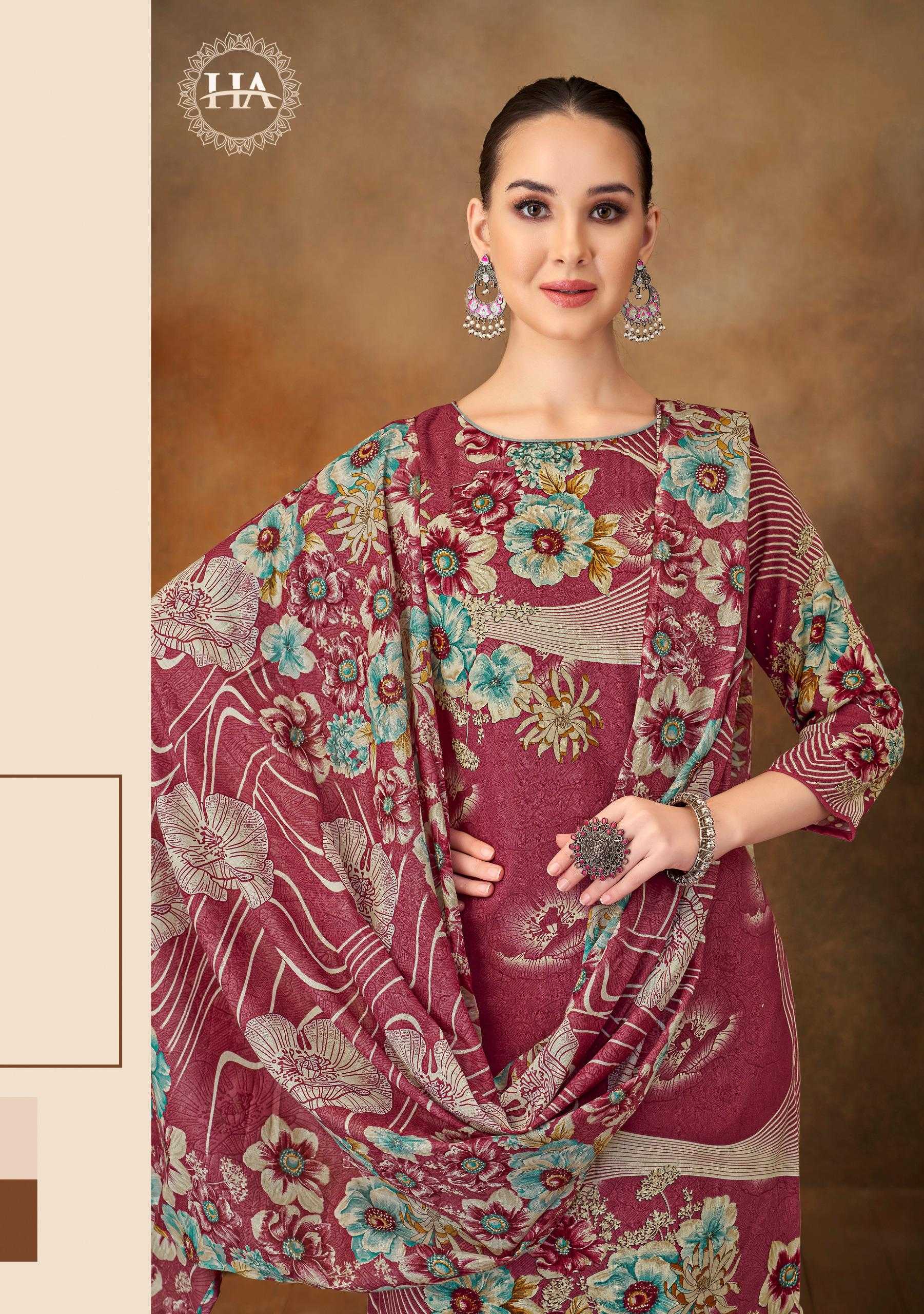 Alok Harshit Shabana catalog ladies dress material wholesale market in surat