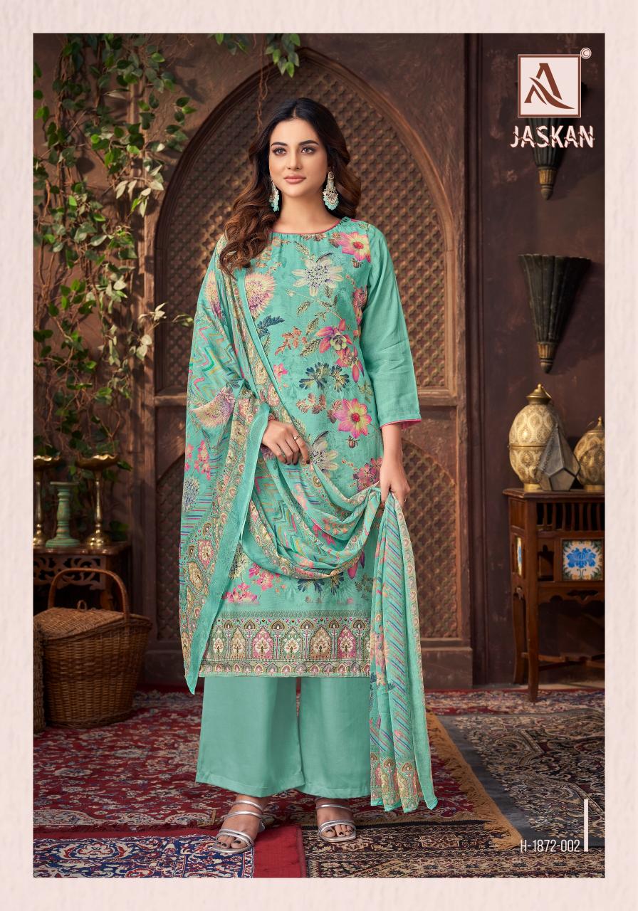 Alok Jaskan catalog surat textile dress material wholesale market
