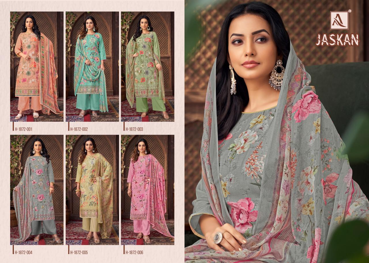 Alok Jaskan catalog surat textile dress material wholesale market