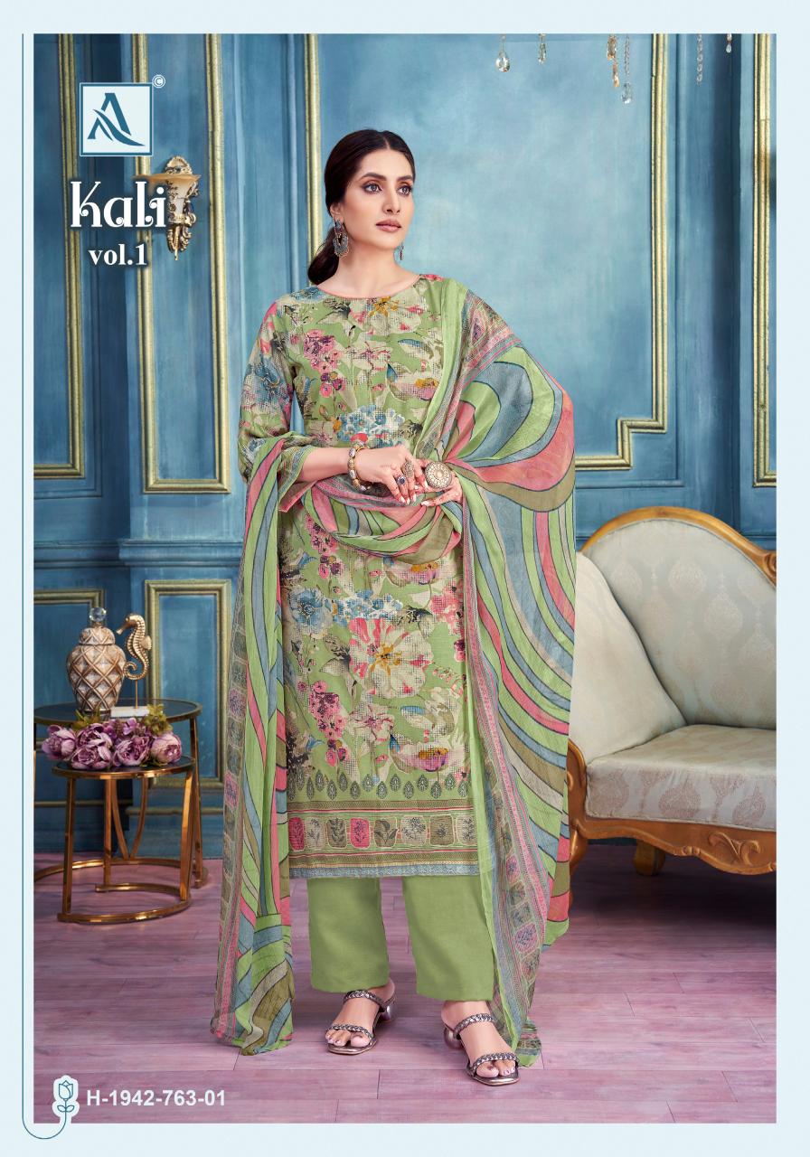Alok Kali catalog wholesale synthetic dress materials with price