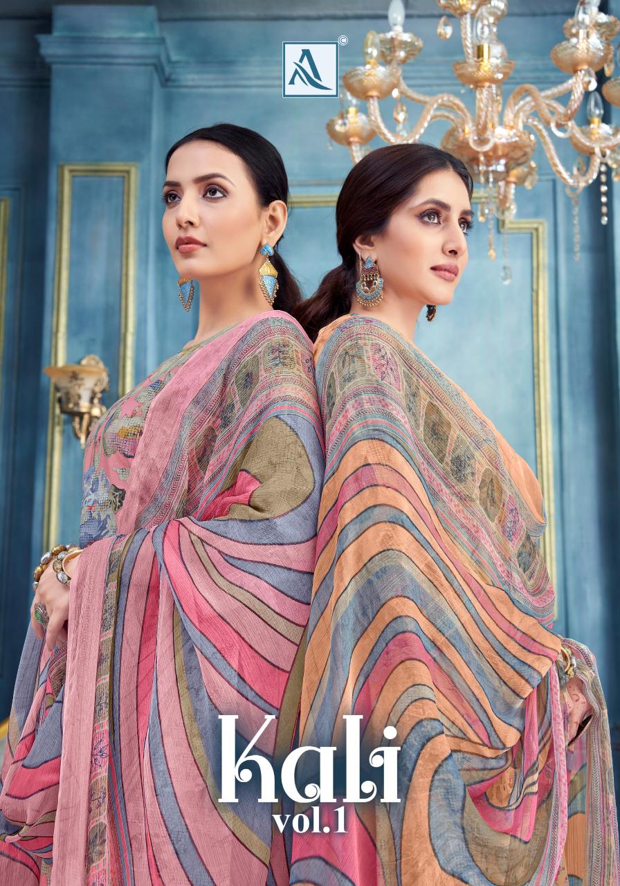 Alok Kali catalog wholesale synthetic dress materials with price