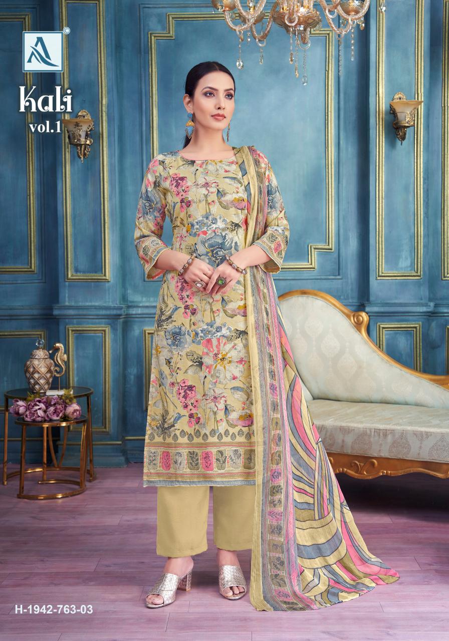 Alok Kali catalog wholesale synthetic dress materials with price
