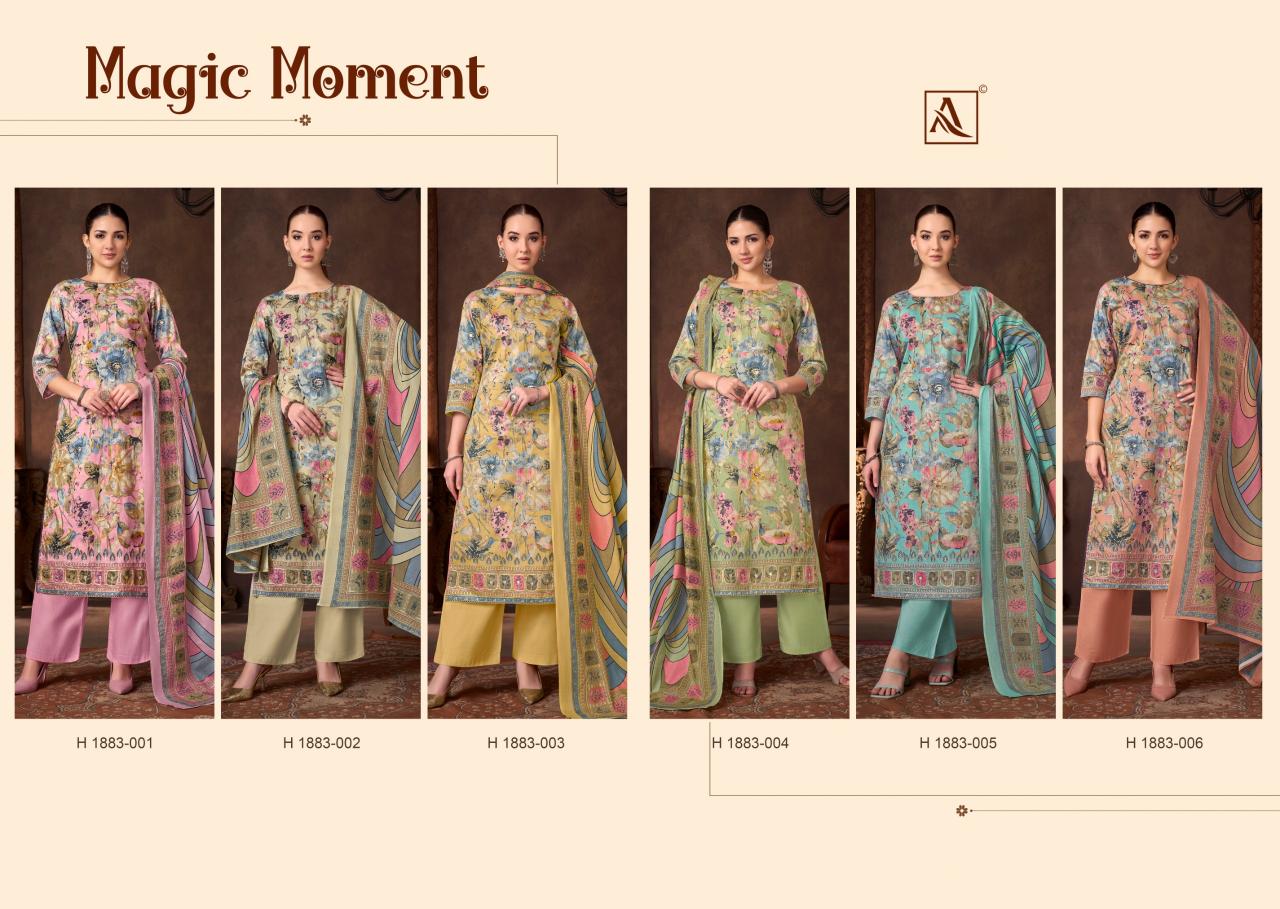 Alok Magic Moment catalog dress material wholesale market in delhi