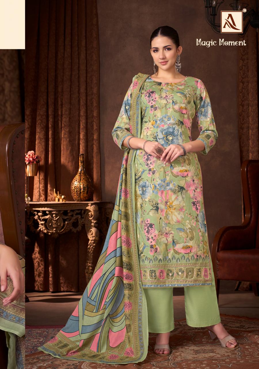 Alok Magic Moment catalog dress material wholesale market in delhi
