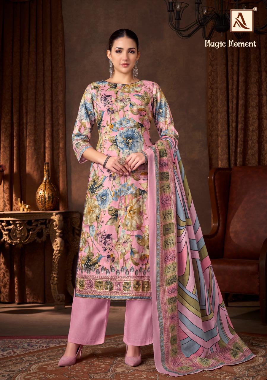 Alok Magic Moment catalog dress material wholesale market in delhi