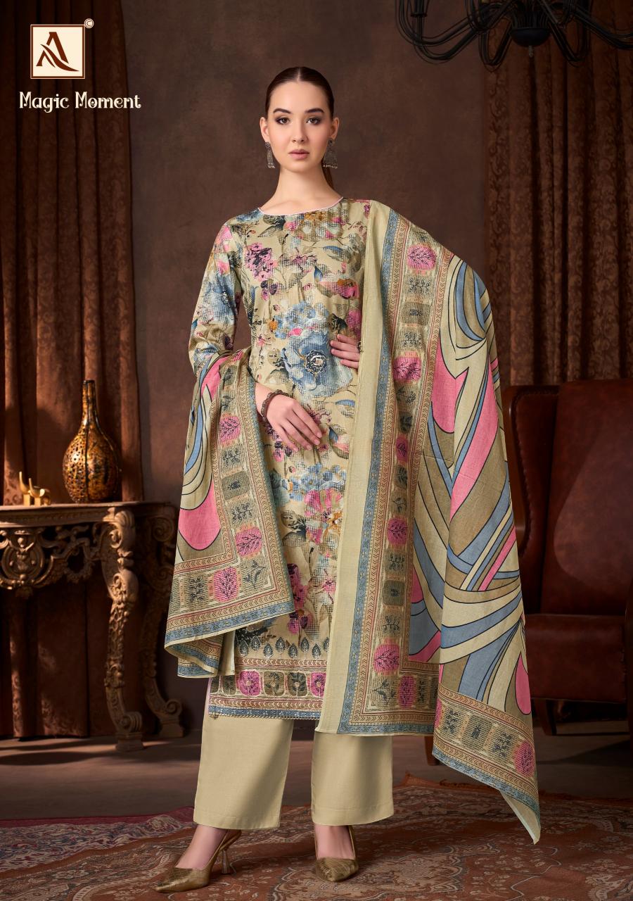 Alok Magic Moment catalog dress material wholesale market in delhi