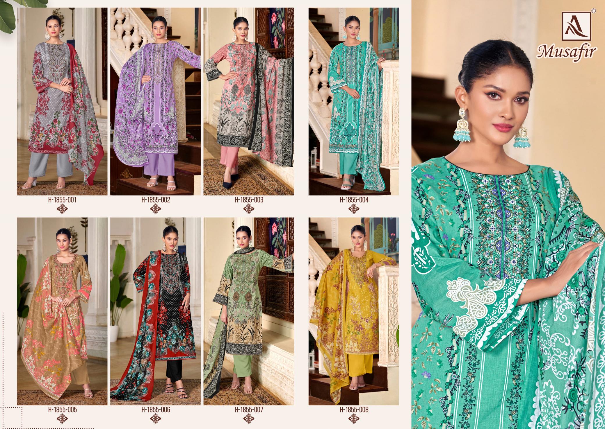 Alok Musafir catalog wholesale dress materials in surat 