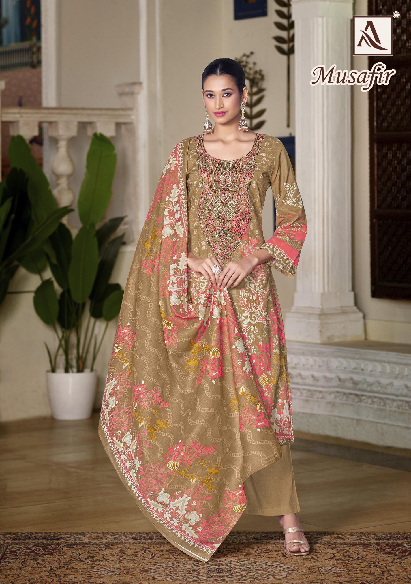 Alok Musafir catalog wholesale dress materials in surat 