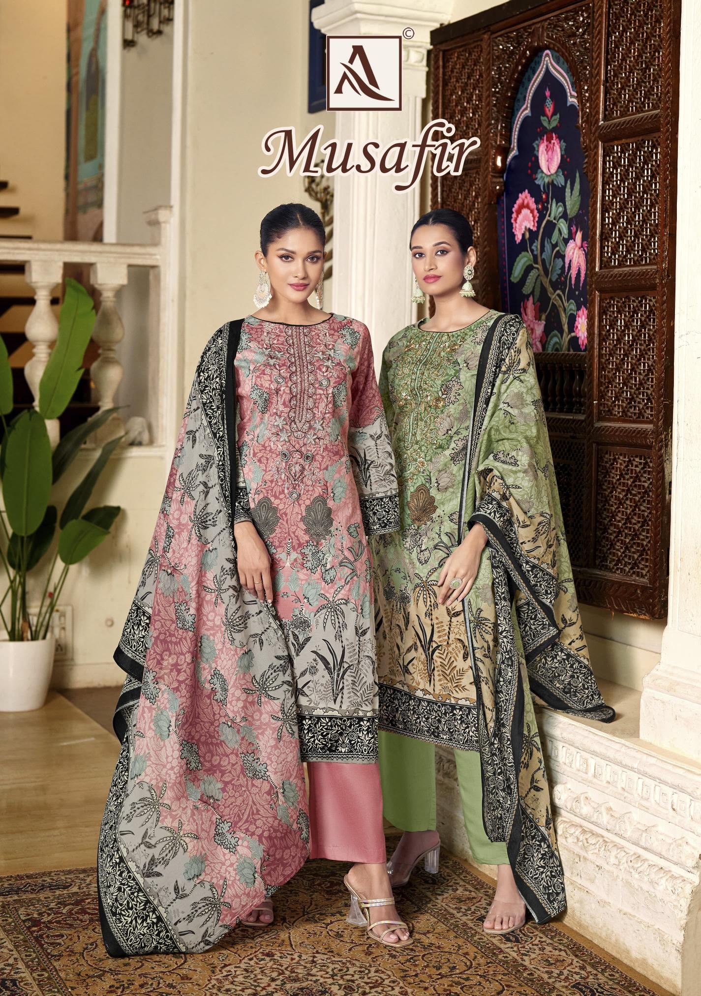 Alok Musafir catalog wholesale dress materials in surat 