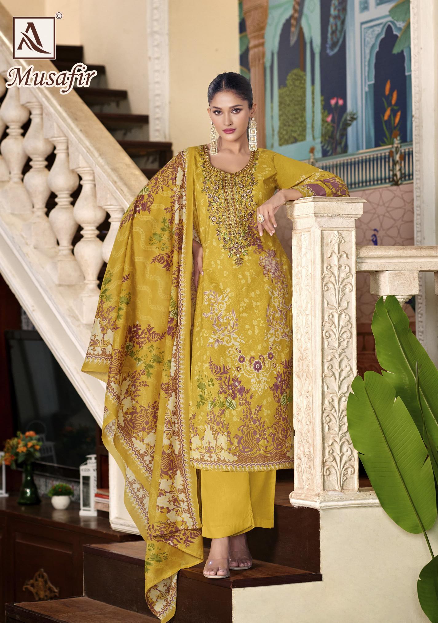Alok Musafir catalog wholesale dress materials in surat 