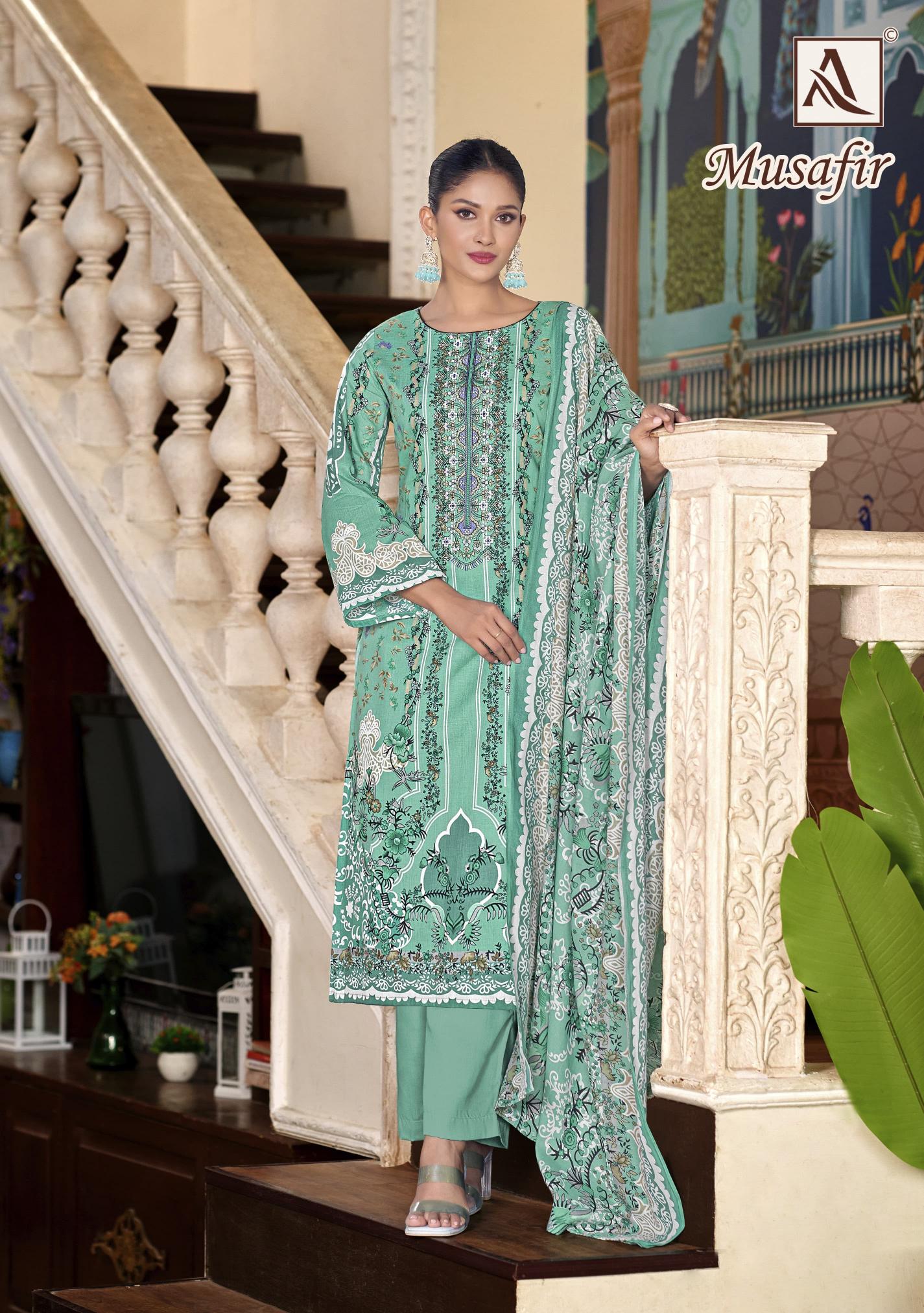 Alok Musafir catalog wholesale dress materials in surat 