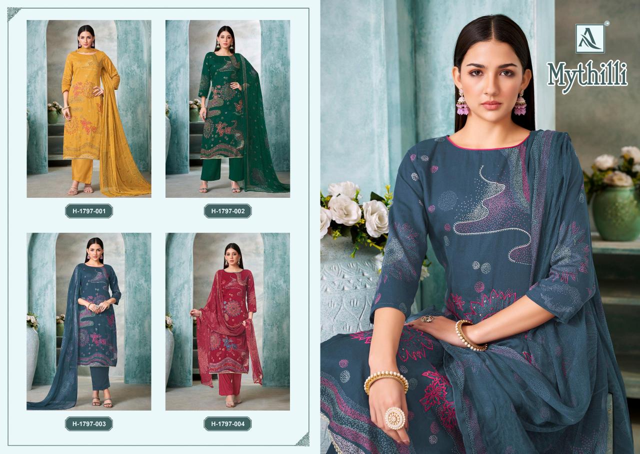 Alok Mythilli Vol 3 Catalog dress materials wholesale near me