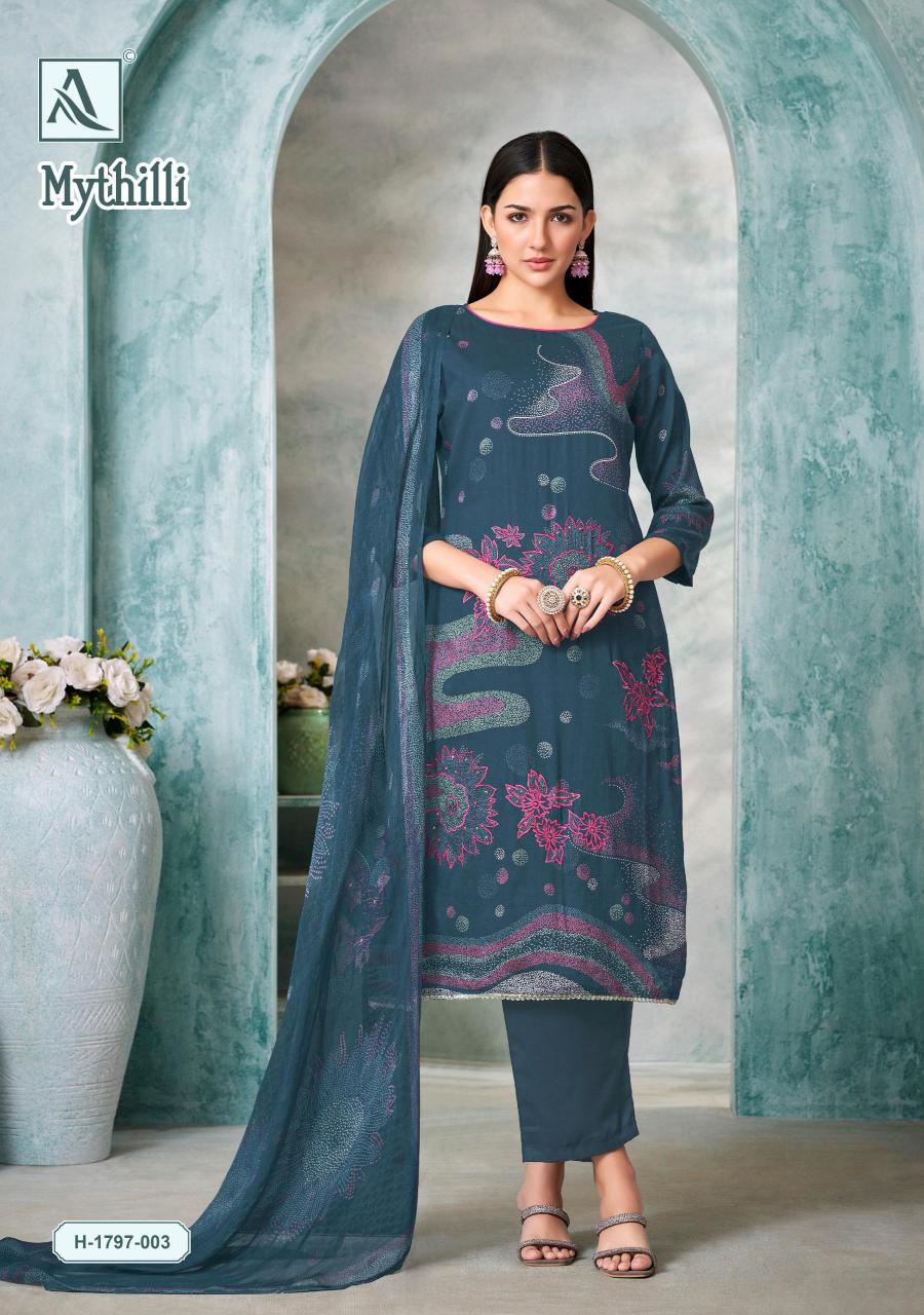 Alok Mythilli Vol 3 Catalog dress materials wholesale near me