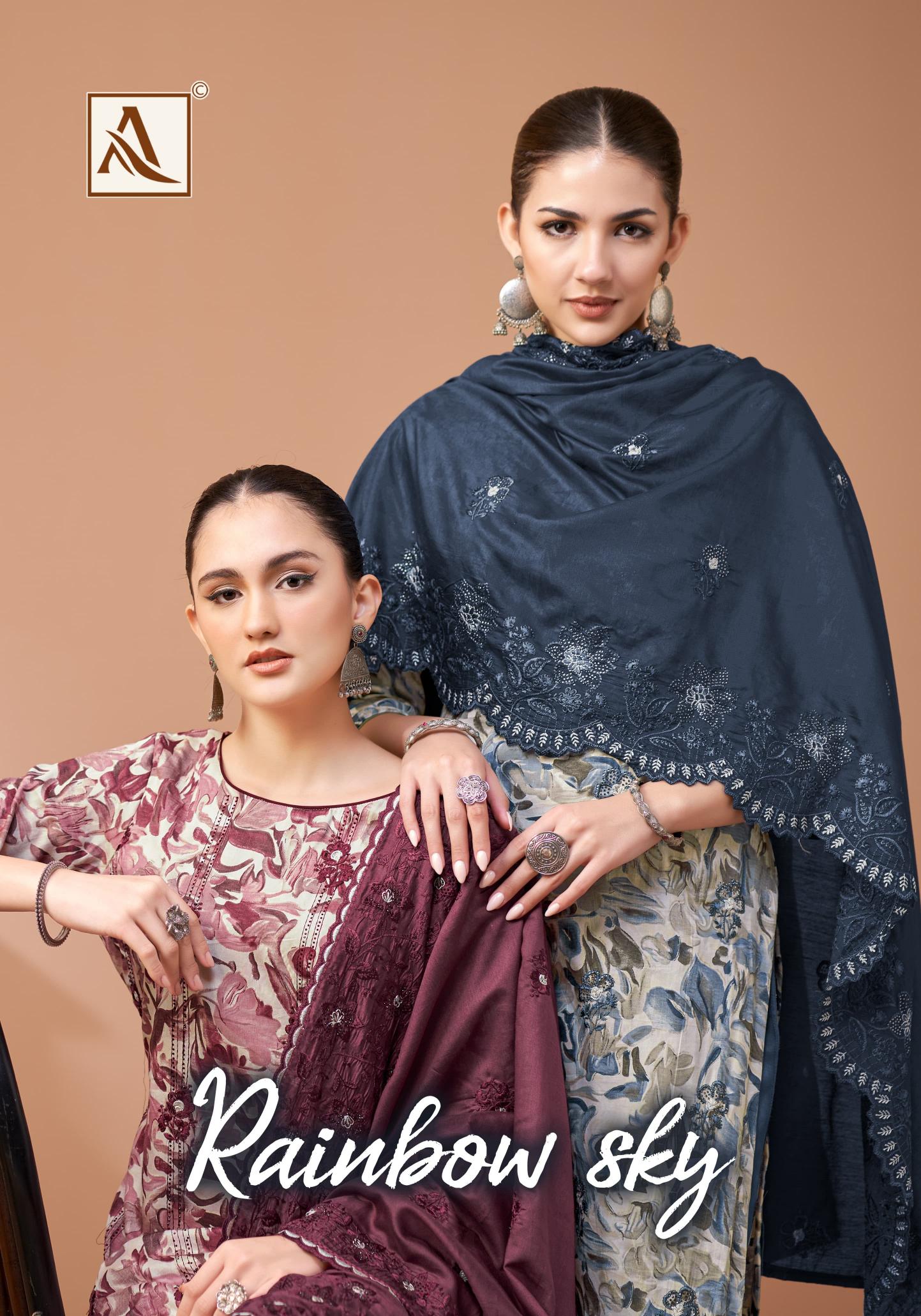 Alok Rainbow Sky catalog cotton dress materials wholesale online