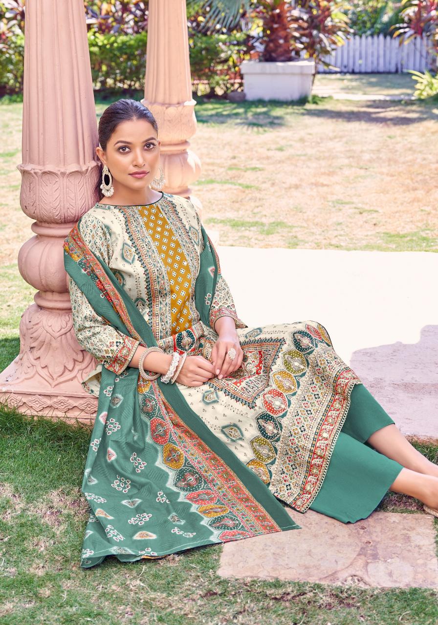 Alok Surmai Vol 2 catalog designer material for dresses surat