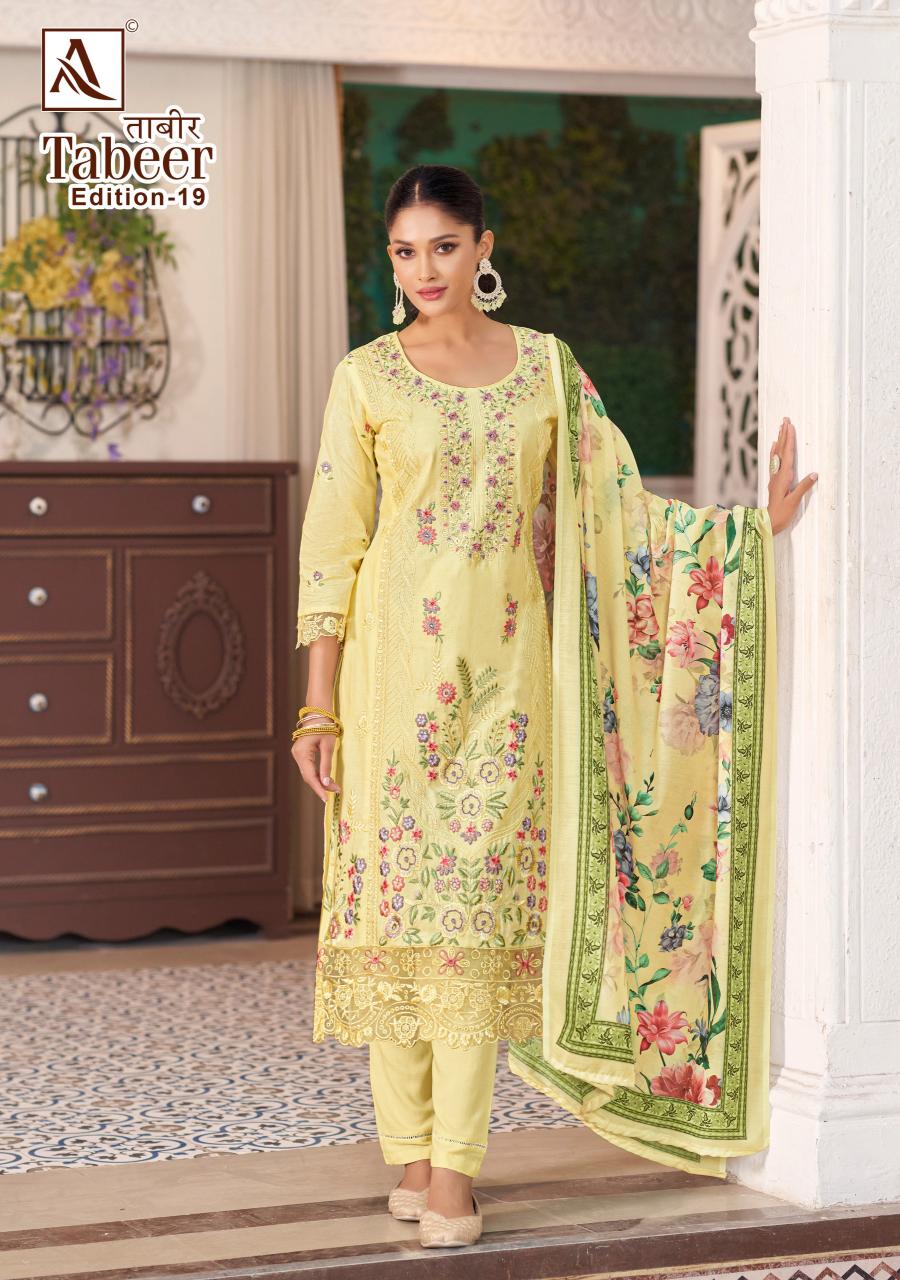Alok Tabeer Vol 19 catalog buy dress materials wholesale