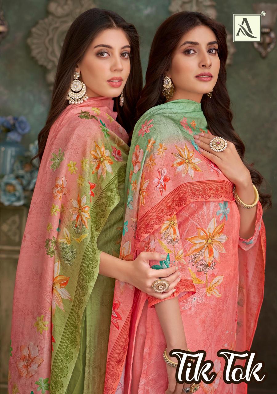 Alok Tik Tok catalog dress material surat wholesale