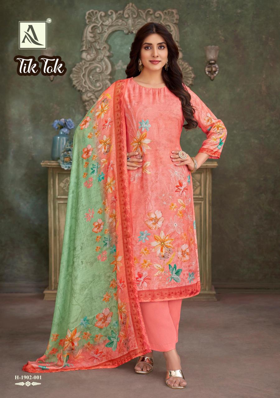 Alok Tik Tok catalog dress material surat wholesale