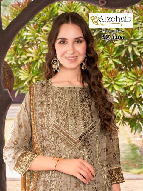 Alzohaib Az 1106 To 1111 Catalog cheap pakistani suits online canada