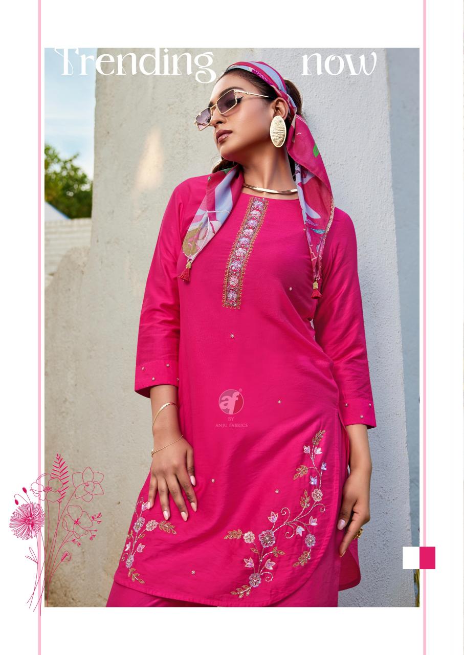Anju Fabrics Fusion vol 5 catalog co ord wholesale