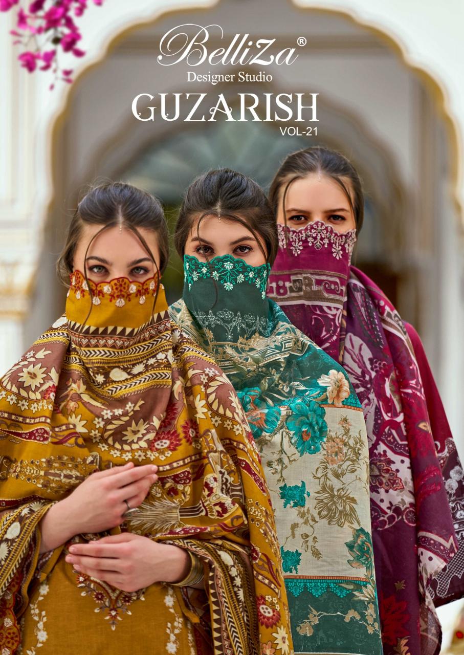 Belliza Guzarish Vol 21 Catalog wholesale dress material market in gujarat
