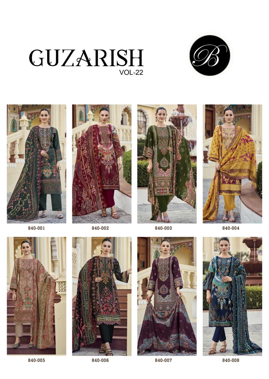 Belliza Guzarish Vol 22 Catalog wholesale pakistani dress materials