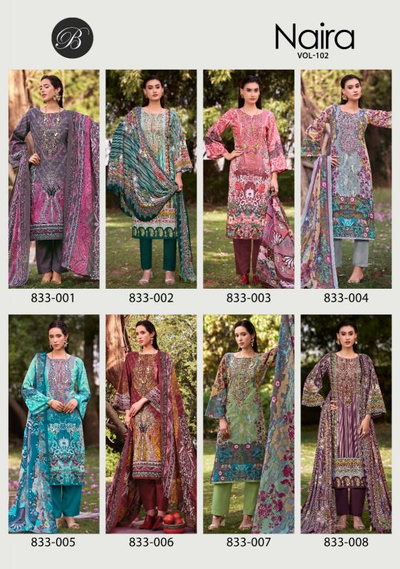 Belliza Naira Vol 102 catalog dress materials in surat with price