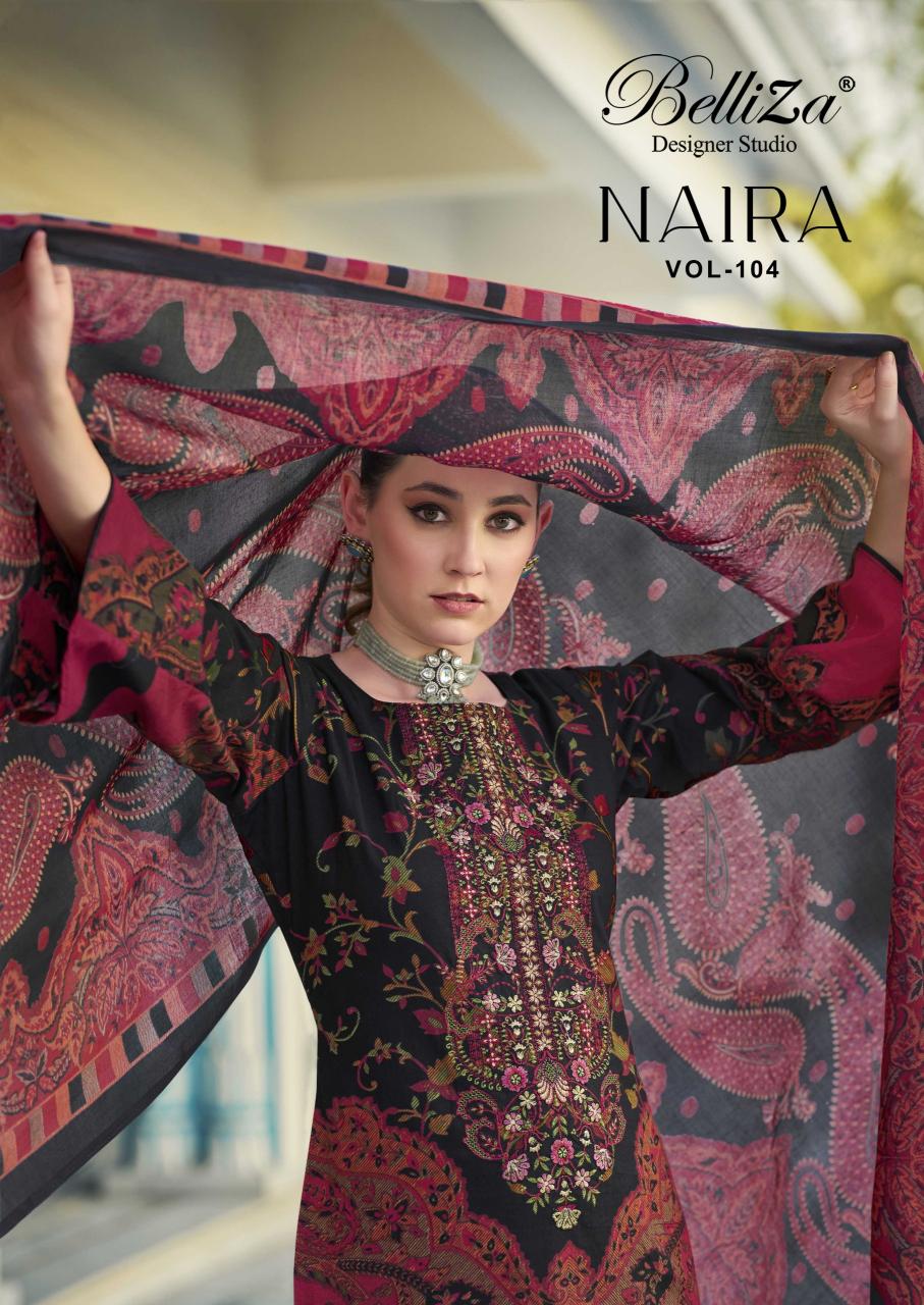 Belliza Naira Vol 104 catalog wholesale dress material suppliers in surat 