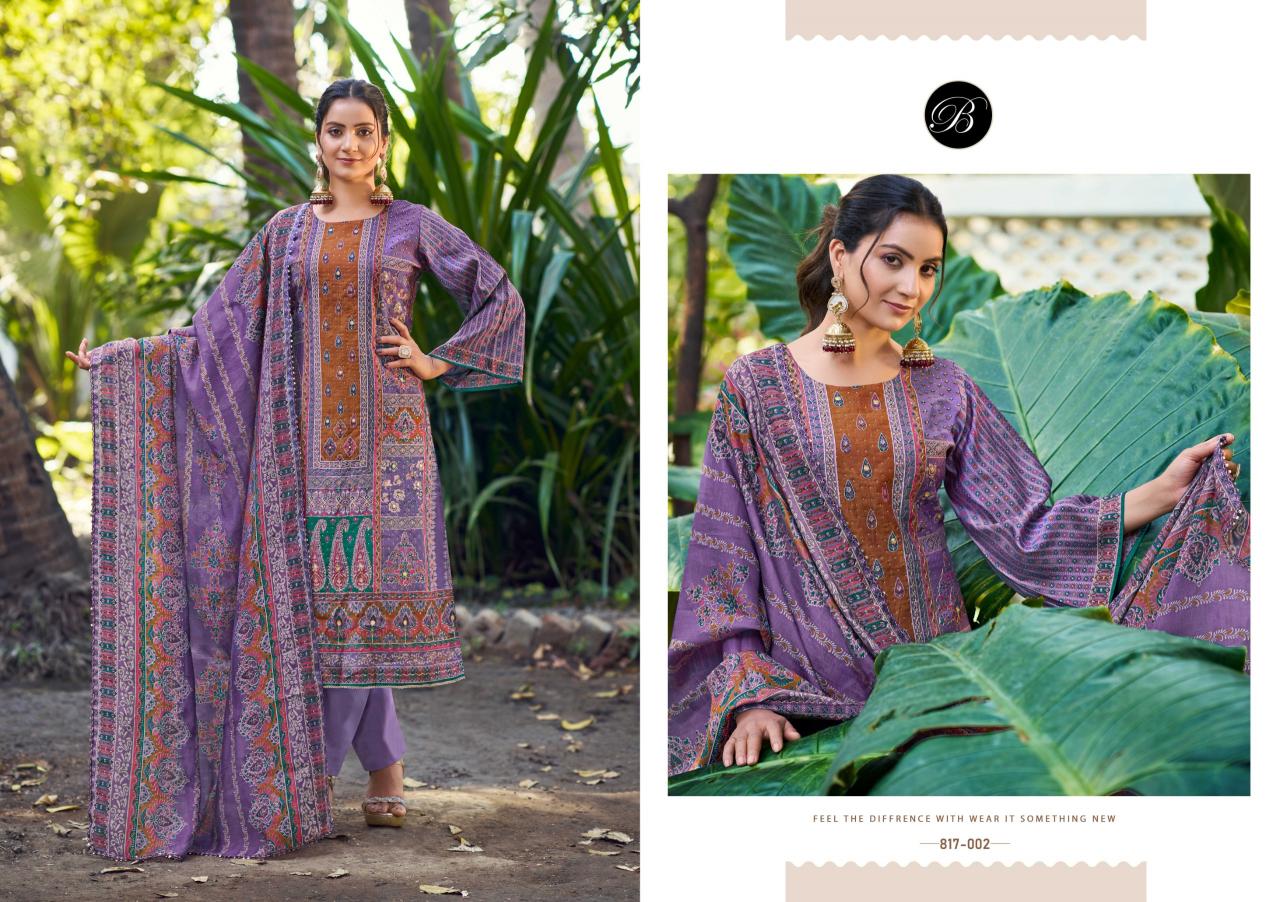 Belliza Nusrat Vol 4 catalog dress material wholesale market in hyderabad