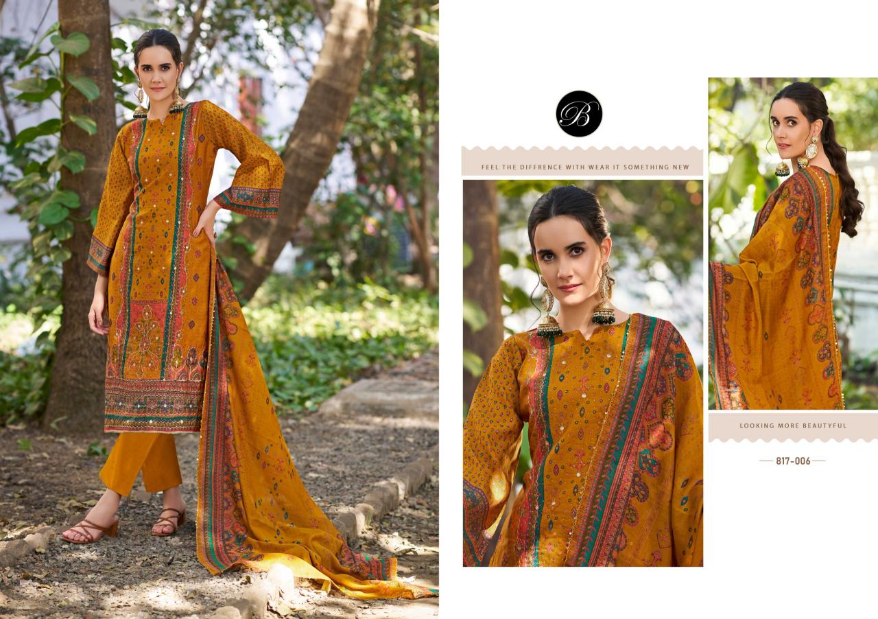 Belliza Nusrat Vol 4 catalog dress material wholesale market in hyderabad