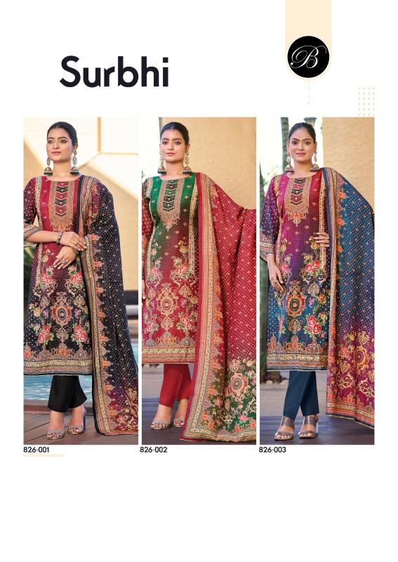 Belliza Surbhi catalog wholesale synthetic dress materials manufacturers