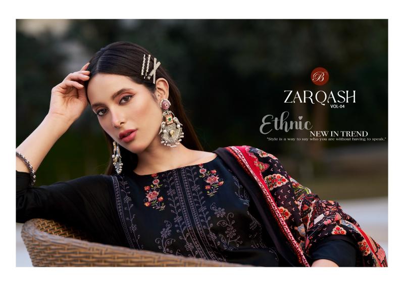 Belliza Zarqash Vol 4 Catalog dadar wholesale market for dress material