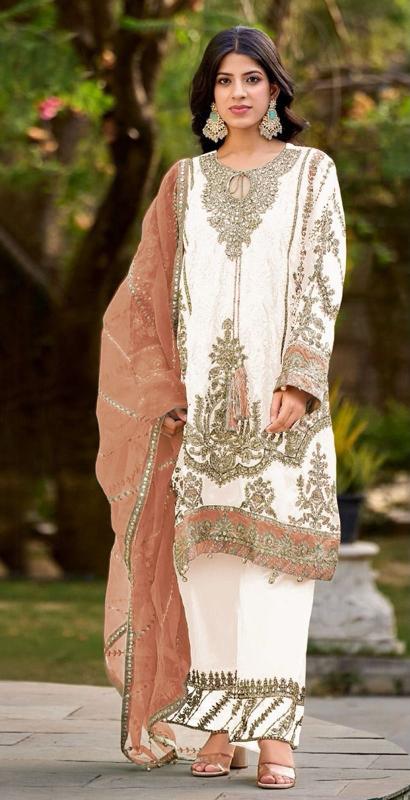 Bilqis B 142 G TO J Catalog white pakistani suit uk