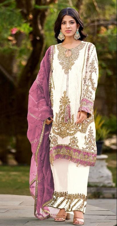 Bilqis B 142 OP Catalog online pakistani suits in qatar
